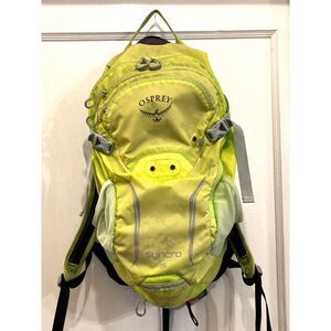 OSPREY Syncro 15 Flourescent Yellow MTB Hiking Day Pack Backpack  Adult Size M/L